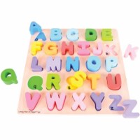 Bigjigs Toys BJTBB055 Chunky Alphabet Puzzle Uppercase