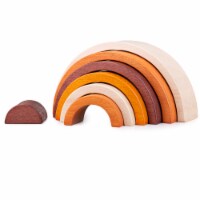 Bigjigs Toys, Natural Stacking Rainbow