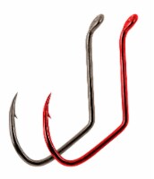 Matzuo 1/0 Sickle Octopus Hook - Red Chrome Perspective: Main