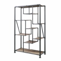 Ergode Book Shelf Antique Oak & Sandy Gray Finish