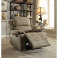 Ergode Recliner (Motion) Taupe Polished Microfiber