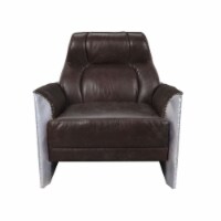 Ergode Accent Chair Espresso Top Grain Leather & Aluminum