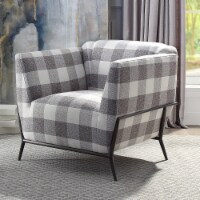 Ergode Accent Chair Pattern Fabric & Metal