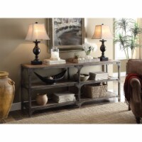 Ergode Console Table Weathered Oak & Antique Silver