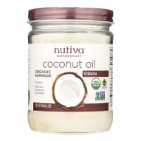 Nutiva Coconut Oil - Organic - Superfood - Virgin - Unrefined - 14 oz - Case of 6