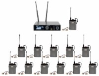Professional Digital Stereo/True Dual Mono In-Ear Monitor With 12 Receivers