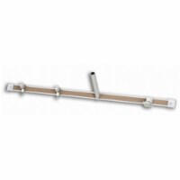 Marsh Industries MR-112-6PKT 1 in. x 12' Aluminum Map Rail with 2166 Tan Plas-Cork Insert - 6