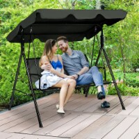 Outdoor covered swing shop