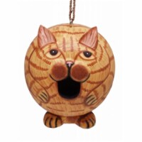 Songbird Essentials Orange Tabby Cat Gord-O Birdhouse