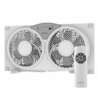 Holmes® Clean Breeze Twin Digital Window Fan with Reversible Airflow Perspective: Main