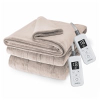 Sunbeam Electric Heated Blanket - Beige Perspective: Main