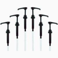 Black Coffee Syrup Pump for 750 ml Bottles (Pack of 6)