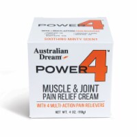 Australian Dream Power 4 - Muscle and Joint Pain Relief Cream - 4oz Jar