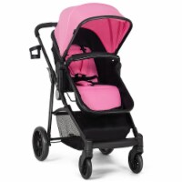 Costway 2 In1 Foldable Baby Stroller Kids Travel Newborn Infant Buggy Pushchair Pink
