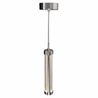Neva 3 in LED Integrated Satin Nickel Chandelier