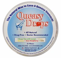 Three Lollies  Queasy Drops   Cola Ginger Sour Raspberry Green Tea