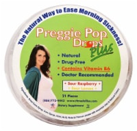 Three Lollies  Preggie Pop® Drops Plus   Sour Raspberry Sour Lemon