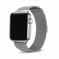 Infinity Silver Stainless Steel Band for Apple Watch Series 1,2,3,4,5,6 & SE - Size 38mm/40mm