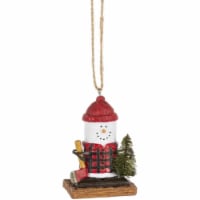 Ganz Smores Lumberjack Snowman Plastic Holiday Christmas Ornament