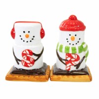 Tabletop S'mores Salt & Pepper Shaker St Ceramic Snowman Mx177473