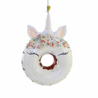 Holiday Ornament Unicorn Donut Ornament Glass Sprinkles Iced Mx181391