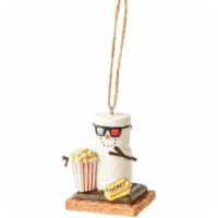 Ganz Smores Movie Buff Snowman Plastic Holiday Christmas Ornament