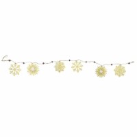 Christmas Snowflake/Pinecone Garland Plywood Beads Winter Mx179885 Snowflake