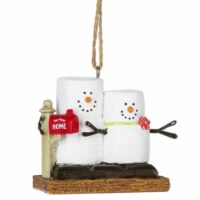 Ganz Smores First Home Snowman Resin Holiday Christmas Ornament, 2.25