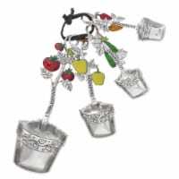 Ganz 4-Piece Zinc Alloy Measuring Spoon Set For Kitchen, Garden Vegetables