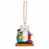 Ganz Smores House Cleaner Snowman Plastic Holiday Christmas Ornament