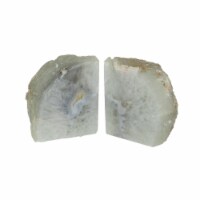 Polished Light Yellow Natural Brazilian Agate Geode Bookends 7-11 Pounds