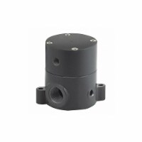 Plast-O-Matic Shut-Off Valve,Pneumatic,3/4 In.,FNPT BSDA075T-NC-PV