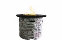 Living Source International 24'' H x 32'' W Fiber Reinforced Concrete Outdoor Fire Pit Table