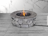 Living Source International 9'' H x 28'' W Fiber Reinforced Concrete Outdoor Fire Pit