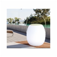 Power  LED portable speaker White PE plastic and bluetooth speaker