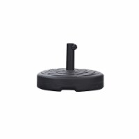 Whiteline Imports BAS1695-BLK Eliana Round Umbrella Base, Black