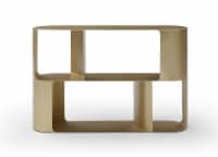 Knox Console, Brushed Gold Metal Structure