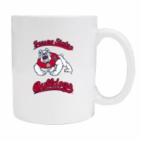 R & R Imports MUG2-C-FRS19 W Fresno State Bulldogs White Ceramic Coffee Mug - Pack of 2