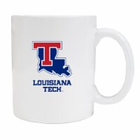 R & R Imports MUG2-C-LAT19 W Louisiana Tech Bulldogs White Ceramic Coffee Mug - Pack of 2