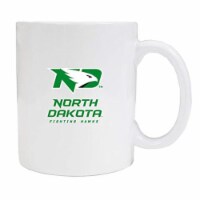 R & R Imports MUG2-C-NDO19 W North Dakota Fighting Hawks White Ceramic Coffee Mug - Pack of 2