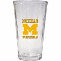 R & R Imports PNT2-C-MIC19 16 oz Michigan Wolverines Pint Glass - Pack of 2