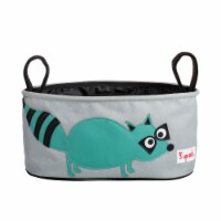 3 Sprouts Universal Stroller Organizer - Baby Jogger Caddy with Cup Holder, Raccoon