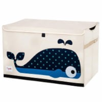 3 Sprouts Kids Toy Chest - Storage Trunk for Boys and Girls Room - Whale