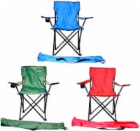 Valu Mart Folding Chair With Cup Holder - Assorted Perspective: Main
