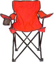 VMI Kids' Folding Chair - Red Perspective: front