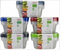 Sazon Everyday Containers Rectangular Food Storage Containers - 8 Piece Perspective: Main