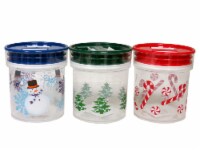 VM International Christmas Print Food Storage Canister - Assorted Perspective: Main
