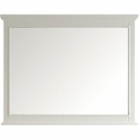 Vinnova Piedmont Bathroom Vanity Framed Wall Mirror in Antique White