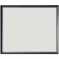 Vinnova Como 36 LED Lit Accent Bathroom Vanity Wall Mirror in Silver