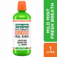 TheraBreath Fresh Breath Mouthwash Mild Mint Alcohol-Free Perspective: Main